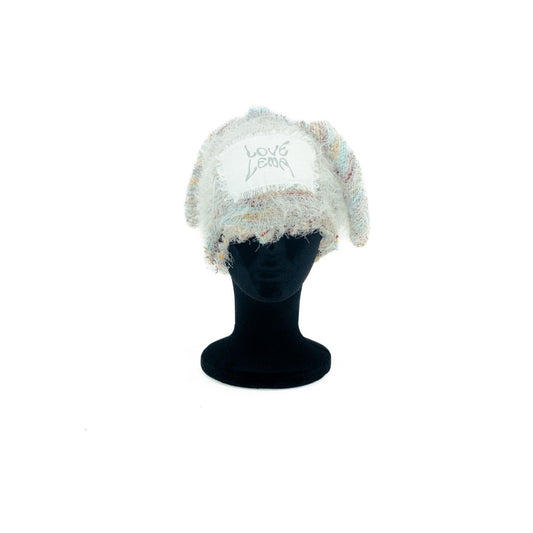 Distressed Mohair Bunny Eared Beanie- Long Ears