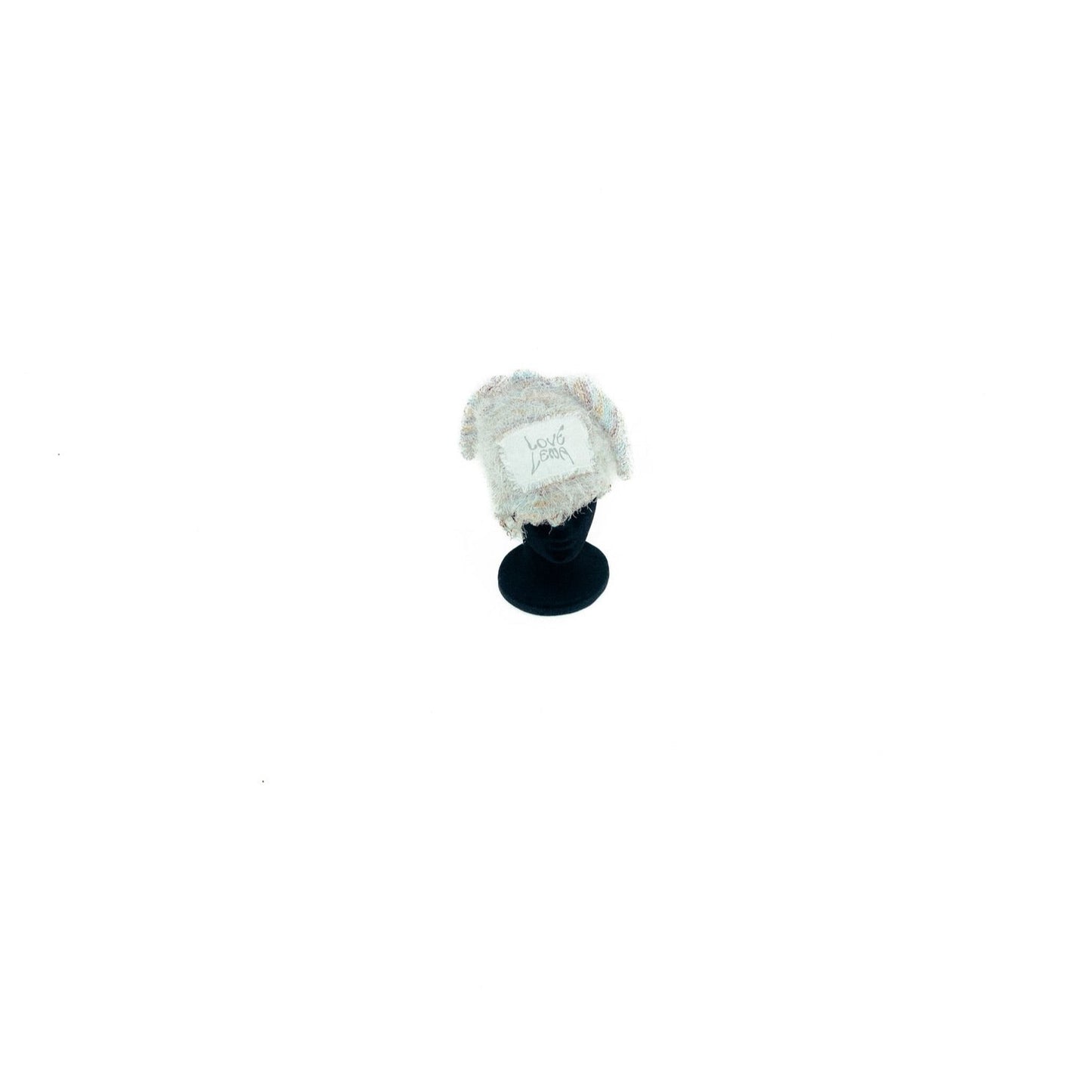 Distressed Mohair Bunny Eared Beanie- Long Ears