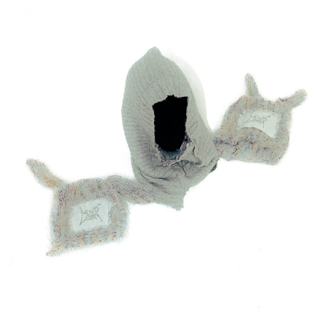 Grey Draped Balaclava