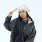 Distressed Mohair Bunny Eared Beanie- Long Ears