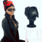 Black Bunny Eared Beanie